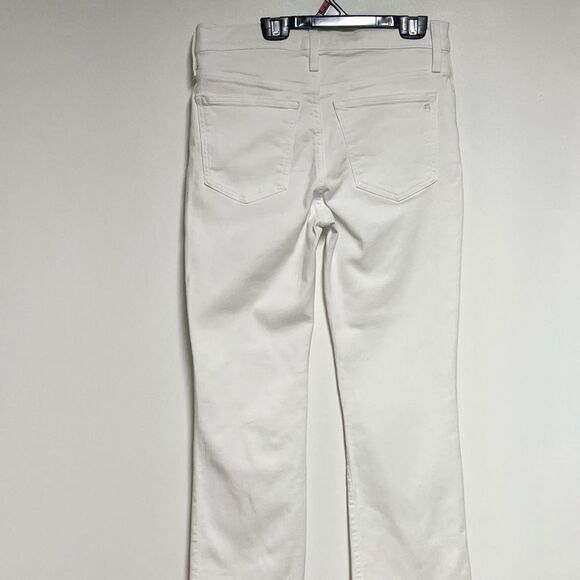 New Madewell mid rise kick out Flare White Jeans Sz  28 - Picture 8 of 11